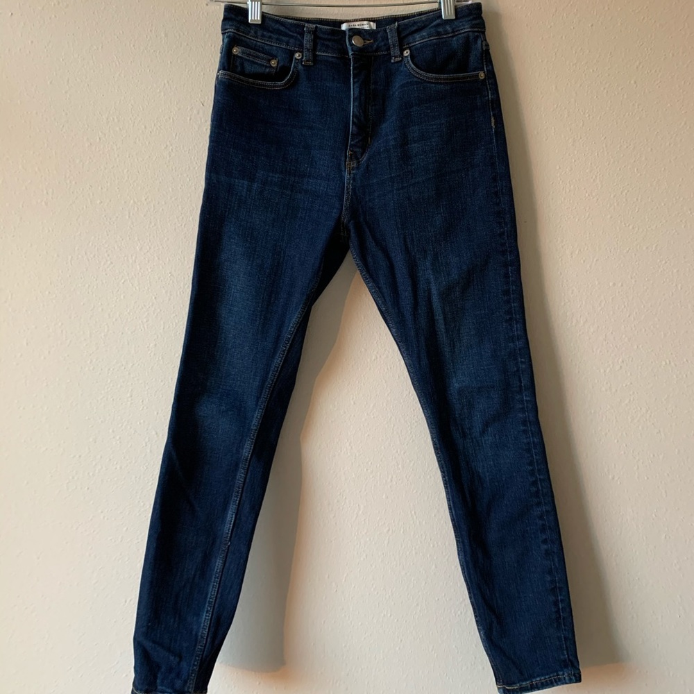 Zara Women’s Blue Denim Skinny Jeans - Size 6